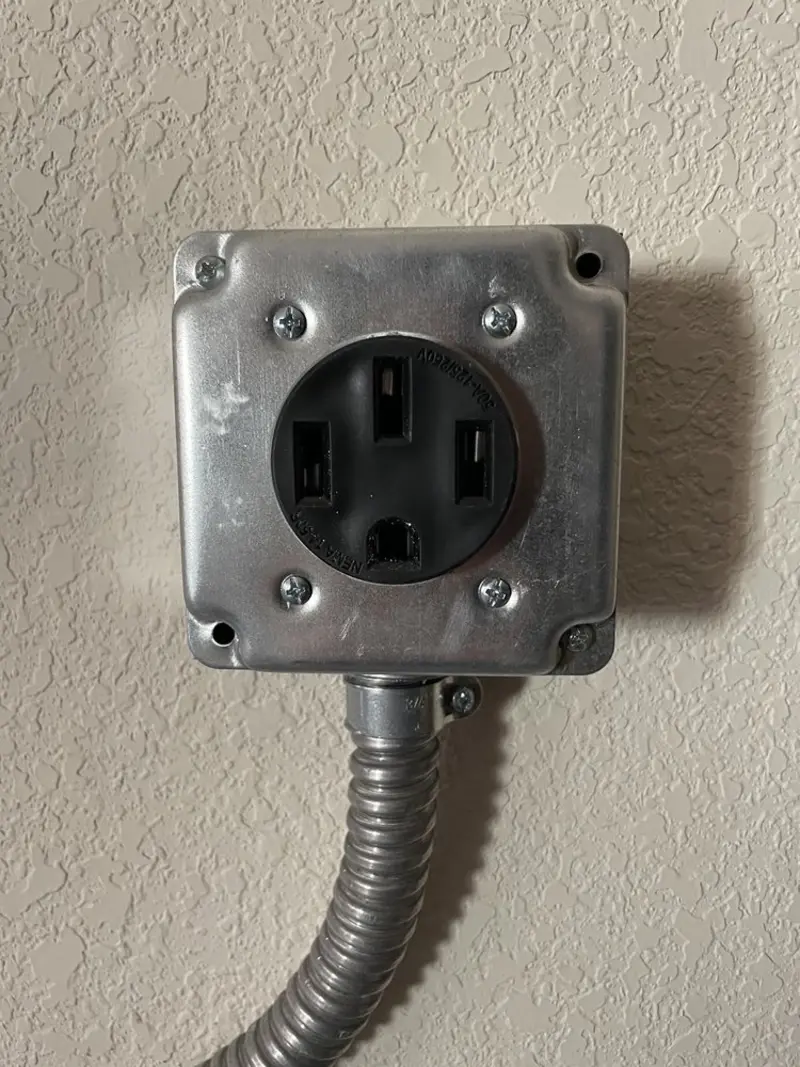 NEMA 14-50 outlet installed for Electrical Panel Upgrade in Rossford